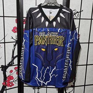 Black Panther Wakanda Hockey Jersey Size XL New